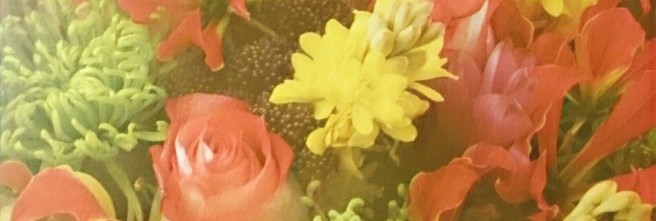 bouquet rosa e amarelo